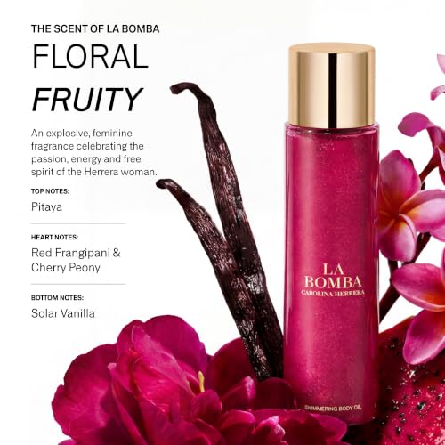 Carolina Herrera La Bomba Shimmering Body Oil, view 3