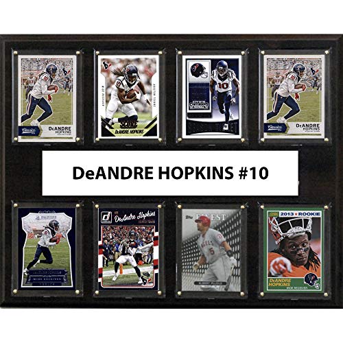 C&I Collectables NFL Houston Texans Men's Deandre Hopkins 8-Card Plaque, Brown