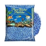 Pure Water Pebbles Marine Blue Aquarium Gravel - 25 lbs - Non-Toxic, Colorfast, Vibrant Substrate for Aquariums, Terrariums, Ponds & Crafts