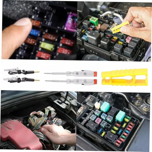 Kit de 300 fusibles para automóvil DECHOUS con probador, apto para autos, camiones, embarcaciones, SUV y motocicletas, resistente a altas temperaturas y con almacenamiento versátil miniatura 6