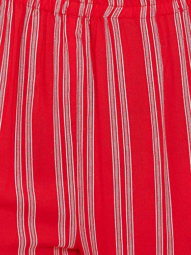 Image of Clovia Women's Cotton Sassy Stripes Top & Pyjama Set