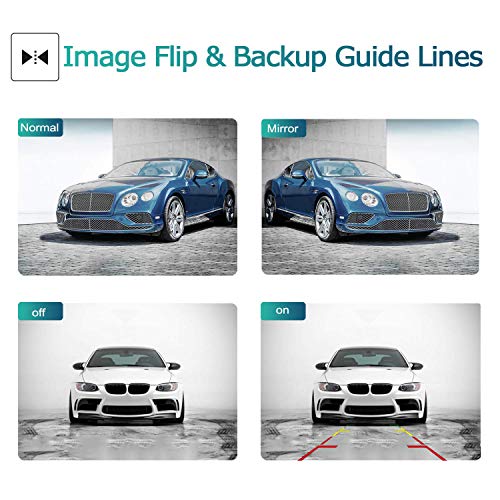 Wireless Reversing Camera, DOUXURY 4.3'' LCD Rear View Monitor + 170° Wide Angle IP68 Waterproof Rear View Camera, Night Vision Universal for Car Van Semi Truck - Image 5