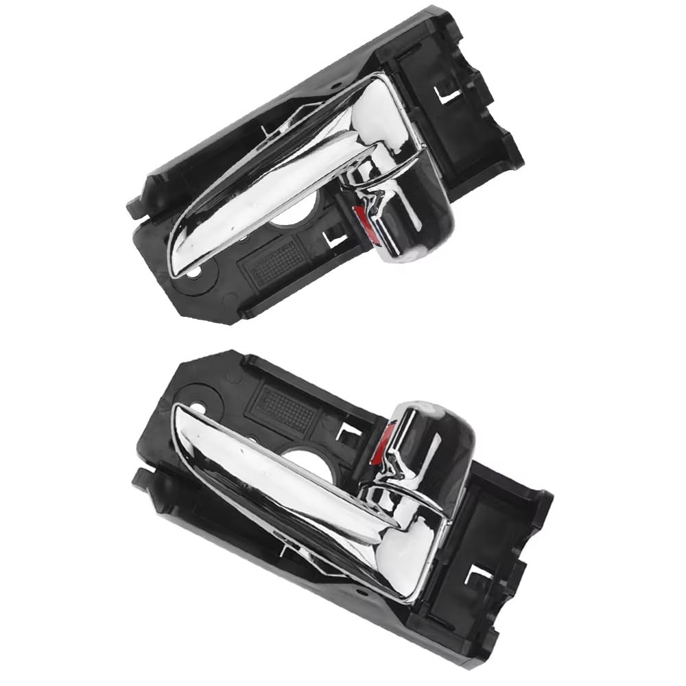Hrtlss Left Driver Side Door Pull Handle Inner Trim For Spectra 2004-2009 82610-2F000 82620-2F000 Front Rear Car Interior Inside Door Handle Driver Left/Passenger Right Silver(Left Driver Side)