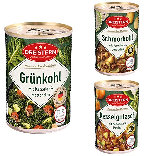 DREISTERN-Hausmacher-Mahlzeiten-Probierpaket-6-Dosen-a-400g-leckeres-Fertiggericht-mit-Gemuese-in-der-praktischen-recycelbaren-Konserve-Hausmacher-Mahlzeit-mit-viel-Fleisch-und-Gemuese