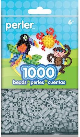 Perler PBB80-19-15181 - Cuentas Perler de color gris claro paquete de 1000