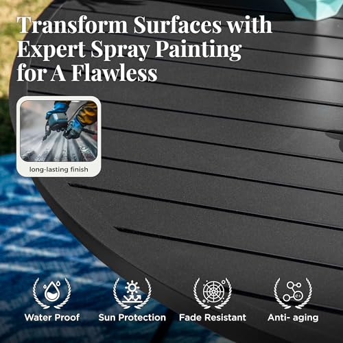 54-Round-Patio-Dining-Table-for-6-Outdoor-Metal-Steel-Table-with-157-Umbrella-Hole-for-Porch-Backyard 54 Round Patio Dining Table for 6 Outdoor Metal Steel Table with 157 Umbrella Hole for Porch Backyard