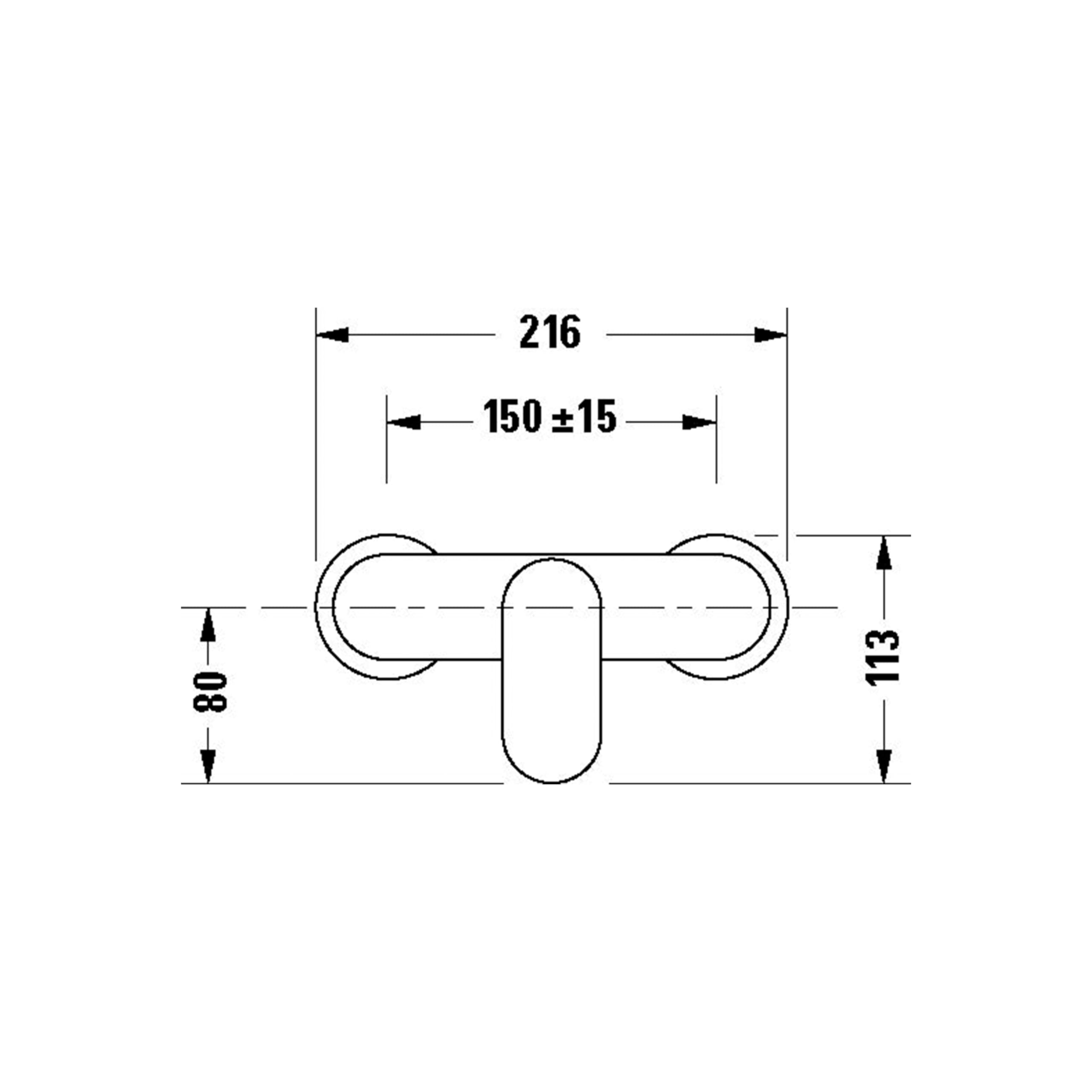 Duravit Wave Duscharmatur Aufputz für 1 Verbraucher, Badewannenarmatur mit Rückflussverhinderer, Einhebel-Brausemischer mit Keramikmischsystem, Edelstahl Gebürstet