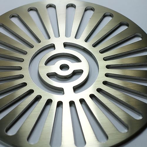 Bengs Modellbau Bodenablauf Abflussgitter Edelstahl V4A gebürstet passt für Astral 176mm