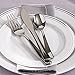 Mozaik Premium Plastic Silver Banded Service for 8 with Assorted Cutlery, 40 pieces