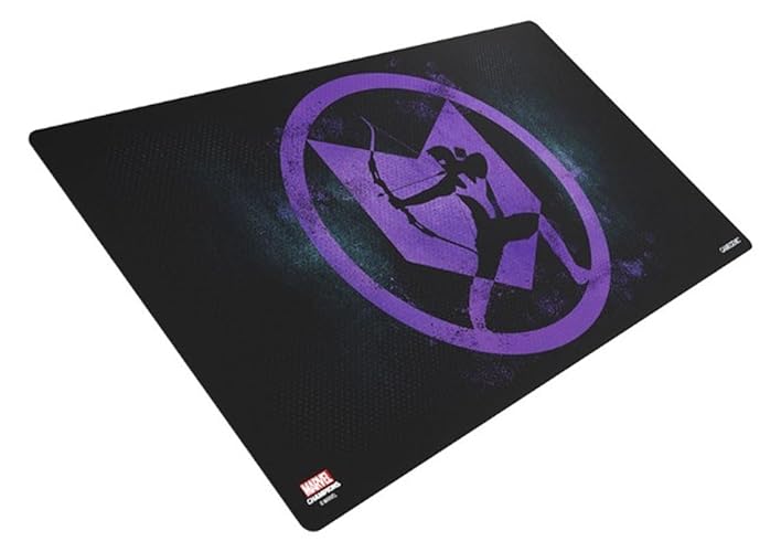 Gamegenic Play Mat – Playmat: Marvel Champions: Hawkeye – Smooth & Tough – Compatible with Magic The Gathering Commander Deck, Pokemon Cards, Marvel Champions – Play MTG, Pokemon, TCG