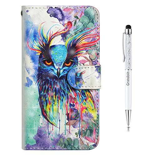 Cover per Motorola Moto G32 Custodia Moto G32 3D a Libro Moto G32 Flip Case Portafoglio pelle PU Wallet Magnetica Supporto Protettiva Uccello