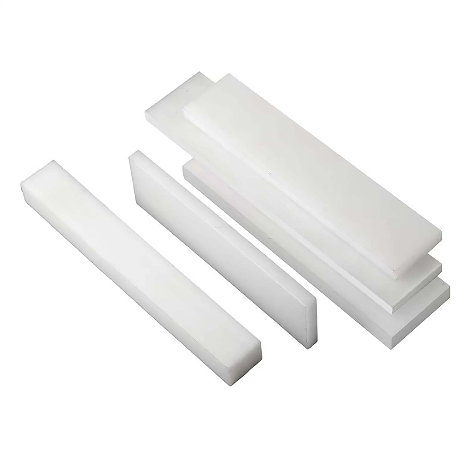 Weiße Nylonplatte, 1 Meter lang × 50 mm breit, Dicke 12–50 mm, rechteckige Kunststoffplatte for Bearbeitung, DIY-Modifikation, Modellbau(25mm)