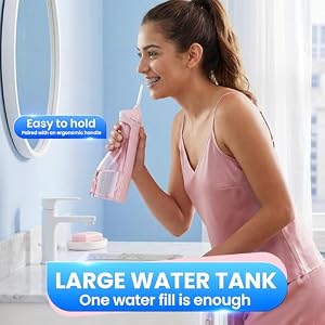 Oralfree Water flosser Teeth Picks - Dental Braces Cordless Oral Irrigator Portable Rechargeable Travel Irrigation Cleaner IPX7 Waterproof Electric Professional Flossing Teeth Cleaning for Home — photo 4 of 6