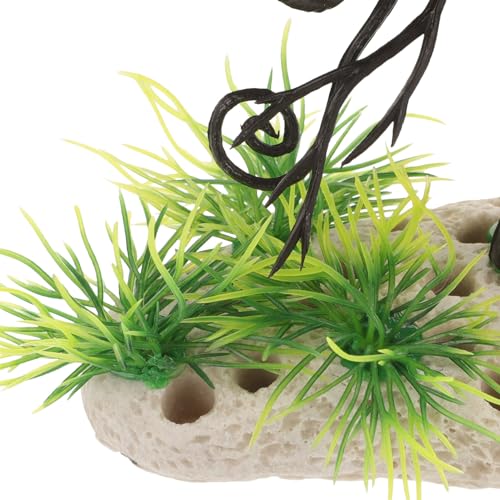 Image of NOLITOY Plastic Fake Aquarium Tree Lifelike Fish Tank Decor Realistic Simulation Plant