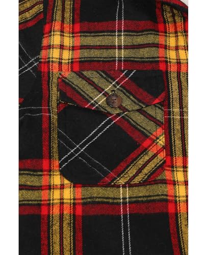 Image of ZENTHACE Boys Sherpa Fleece Lined Flannel Jacket