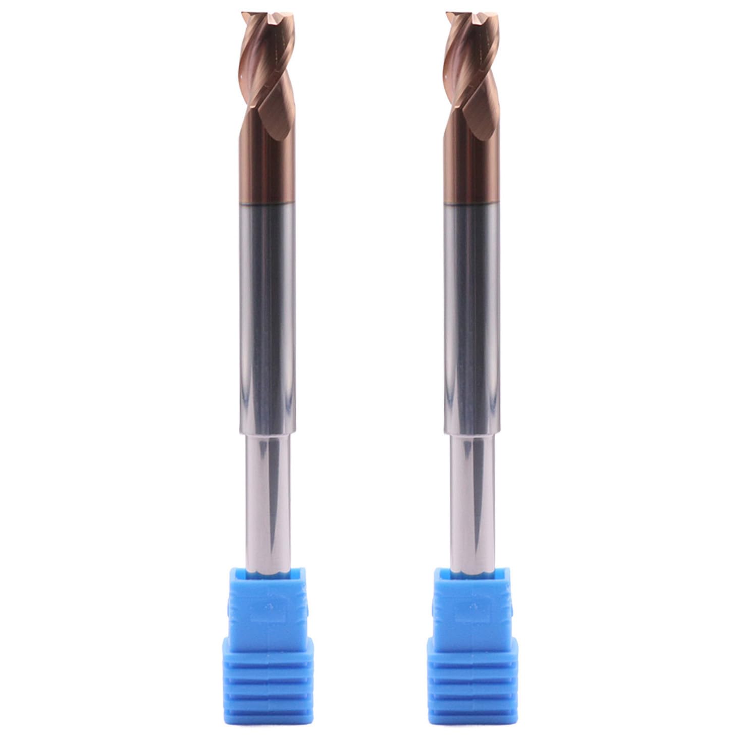 5/8" Carbide End Mill, 3 Flute, ZrN Coated, .030" Corner Radius - High Performance For Aluminum