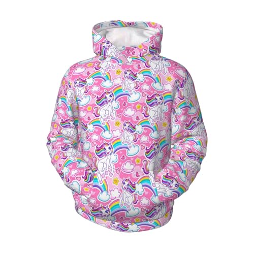 LGBT Gay Pride Rainbow Love Heart Sweatshirt Pullover Trendy Hoodies Jugend Kapuzenpullover mit Tasche Unisex Tops für Teenager