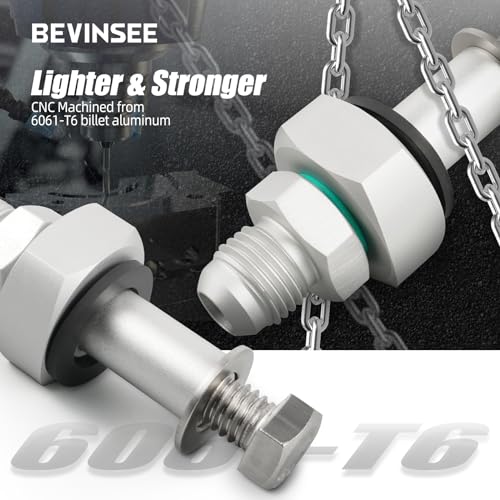 Bevinsee 6AN Universal Fuel Tank Return Line Fitting Bung Kit – Weldless 6061 Aluminum - Image 6