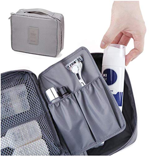 Image of Styleys Toiletry Bag Cosmetic Pouch Toiletry Kit (S1028, Grey)