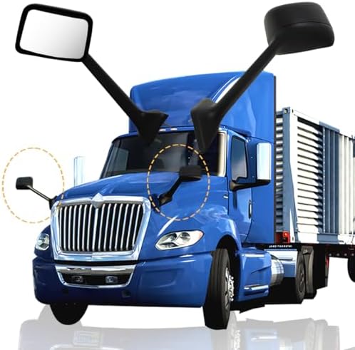 LEAVAN Truck Wing Wide Angle Mirror For International 4300 4400 7400 7600 8500 8600 2002-2018 - View #5