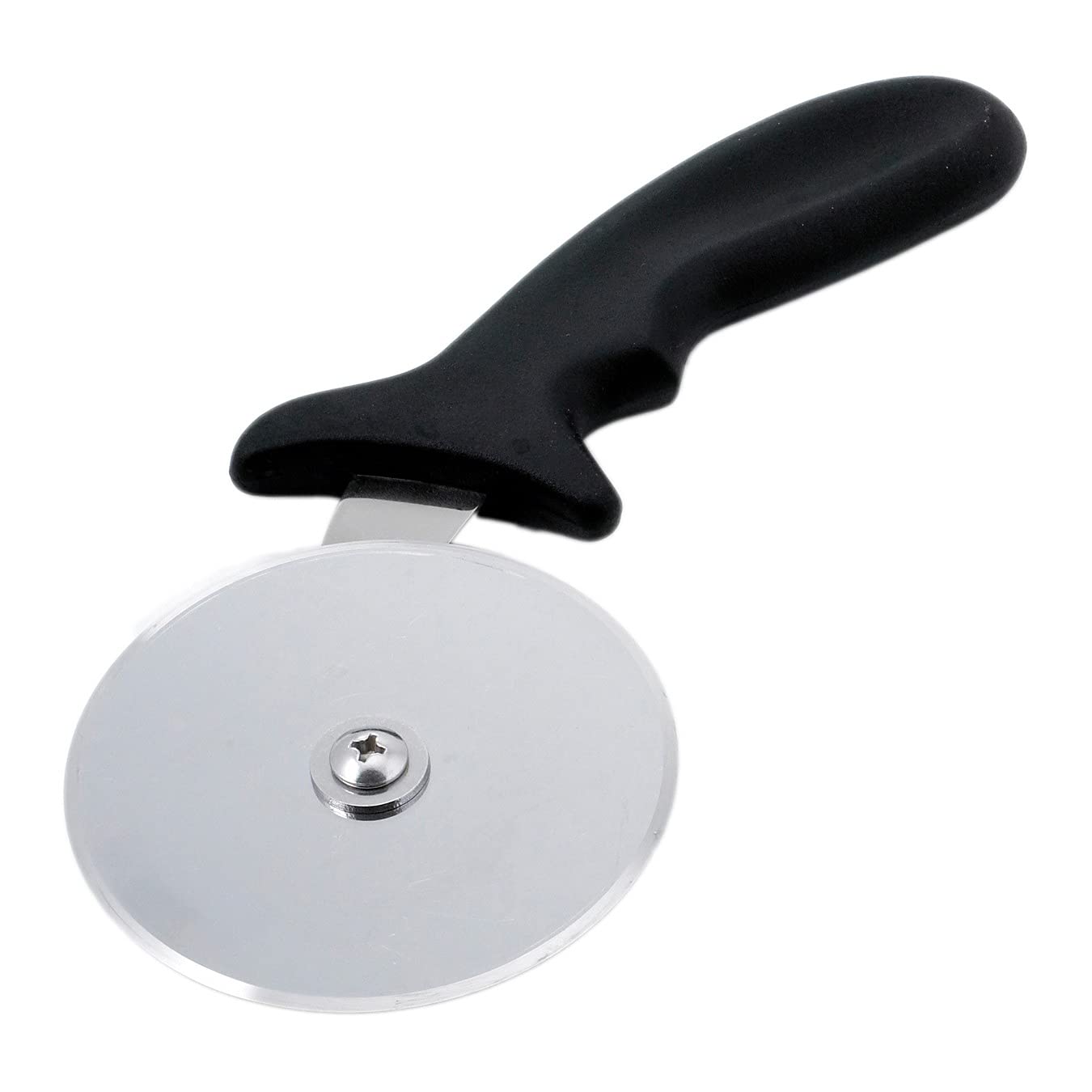 5"inch Commercial Heavy Duty Stainless Steel Black Pizza Cutter Wheel Slicer (Black)