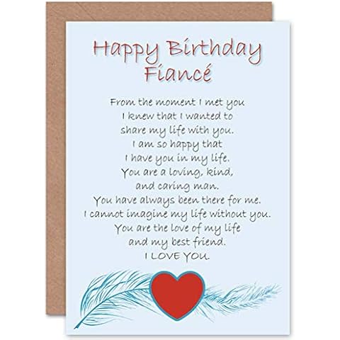 Wee Blue Coo Birthday Love Poem Card Cover