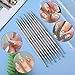 ElevateTech Nail Dotting Tools, 10 Pcs Dotting Tools Nail Art Kit with Ball Tips Double-end Dot Pen Nails Art Brush for Nails Design Ball Embossing Sculpting Tracing Pottery Clay Tool