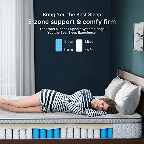 Serweet-8-Inch-Memory-Foam-Hybrid-Queen-Mattress-5-Zone-Pocket-Innersprings-Motion-Isolation-Heavier-Coils-for-Durable-Support-Pressure-Relieving-Medium-Firm-Made-in-North-America