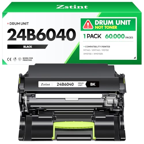 24B6040 Imaging Unit (Not Toner) High Yield Replacement for Lexmark 24B6040 Drum Unit Compatible with M1140 XM1140 XM1145 M1145 M3150 XM3150 XM3150h Laser Printer All-in-One Copier (60,000 Pages)