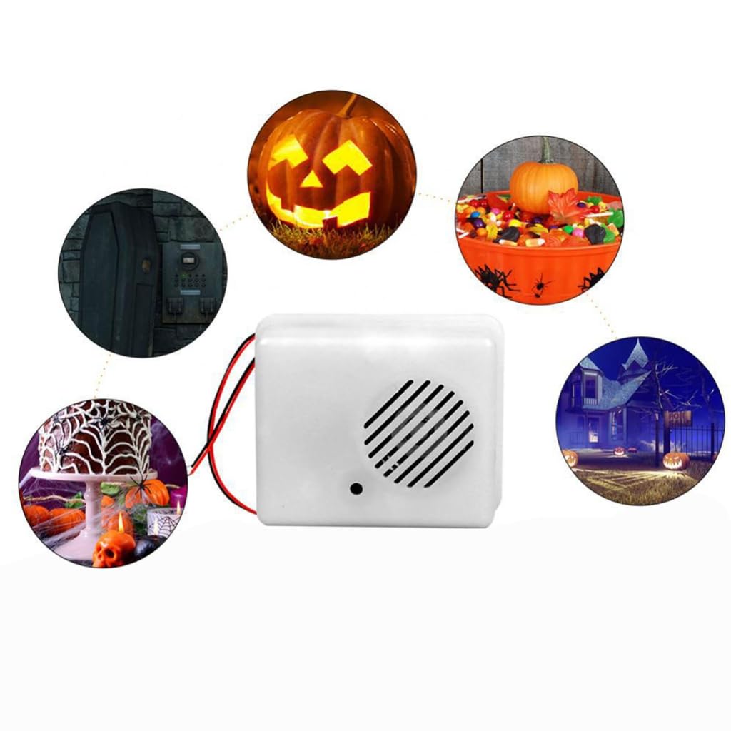 Generic Voice Activated Halloween Scream Speaker, Scary Party Props Decoration for Home