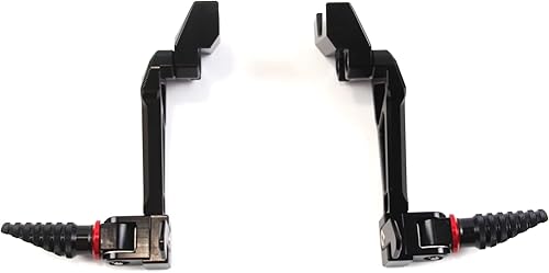 Arashi Reposapiés trasero CNC Pedal para Yamaha YZF R6 YZF-R6 2006-2016 Accesorios de repuesto de motocicleta Pasajero Estriberas Negro 2007 2008