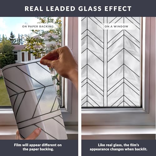 Vinilo decorativo para ventana Chevron 24 x 36 pulg. miniatura 5