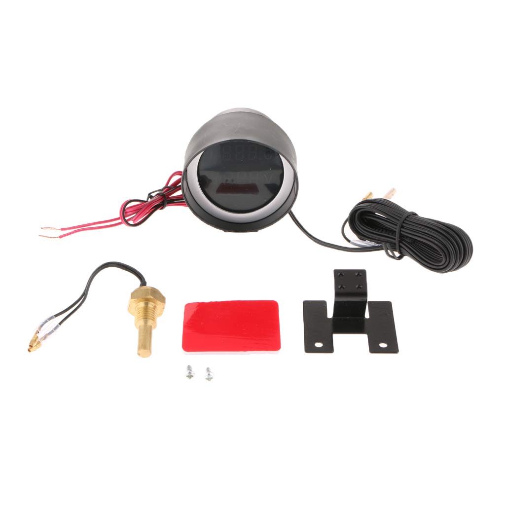ATORSE Dc 12V/24V Car LCD Digital Voltmeter Water Temp Gauge Meter with Sensor 12Mm-image-6