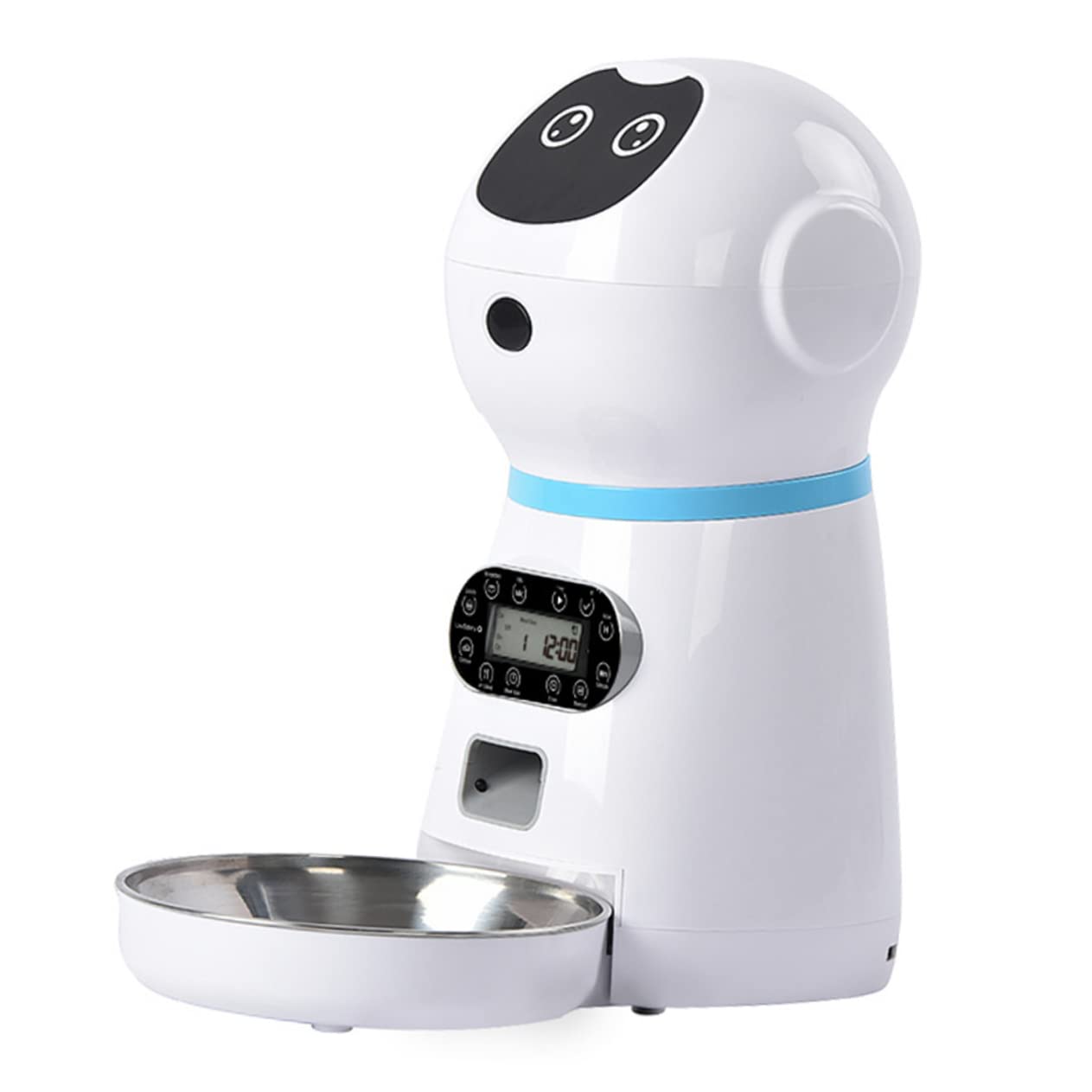 WOONEKY Mangiatoia Automatica Per Gatti Temporizzata 3.5l Usb Senza Batterie Con Registratore Vocale, Distribuidore Di Cibo Per Animali Domestici Per Uso Domestico e Negozi Specializzati