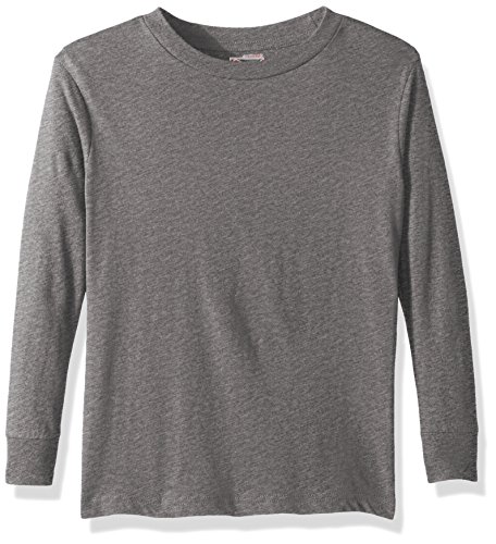 Puma Men's City Long Sleeve Blank Tee, Large, Gray