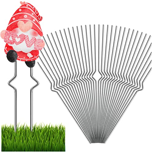 Heavy Duty Metal Wire Stakes for Garden Lawn Signs - 36 Pack 13'' Alternative to H Frame for Corrugated Plastic Yard Sign Holder