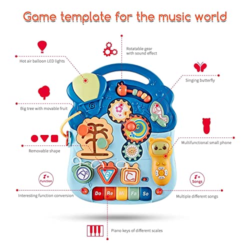 Q-FQRM Lauflernwagen für Babys |Multifunktionale Lauflernhilfe mit Licht, Musik und Spielen,Höhenverstellbar, Abnehmbare Baby Walker für 9-36 Monate - Image 5