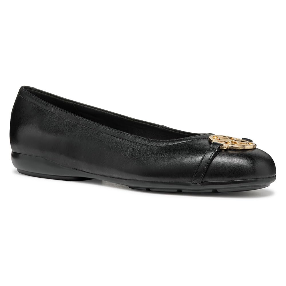 Geox Women's D ANNYTAH B Ballet Flat, Black, 6.5 UK