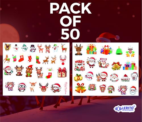 Image of Christmas Stickers - Vinyl Decals | Waterproof Stickers for Laptops, Water Bottles, Bikes