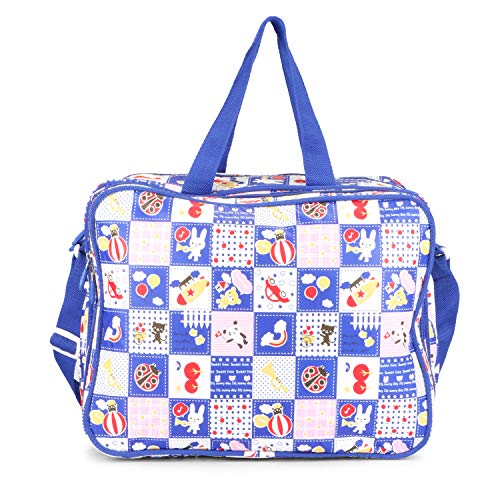 Image of Vanya Handicraft Collection LONGING to Buy Multi-Compartment Baby Bag, Diaper Bag & Mother Bag for All Purpose (Blue)