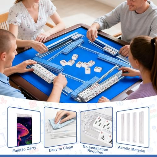 Mahjong Racks with Pushers accesorio set de 4 miniatura 6