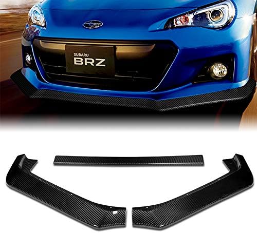 EPARTS 3PCS JDM CS-Style Front Bumper Body Lip Kit Compatible With 13-16 Subaru BRZ (Painted Carbon Fiber)