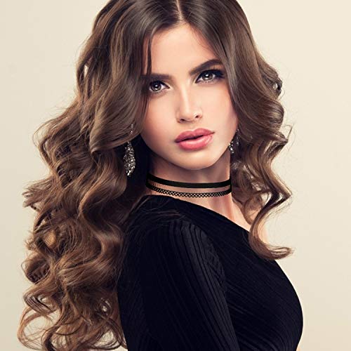 K&Q 52 PCS Choker Necklace, Classic Muti-Color Gothic Collar Cute Lace Velvet Choker Necklace Set3
