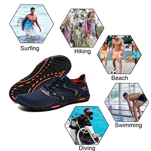 Image of YALOX Water Shoes Men's Women's Swim Shoes Outdoor Beach Barefoot Quick-Dry Aqua Pool Socks Swimming Yoga Surfing Exercise