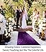 ShinyBeauty Purple Shimmer Aisle Runner, 4FTx15FT Glitter Wedding Carpet for Elegant Events