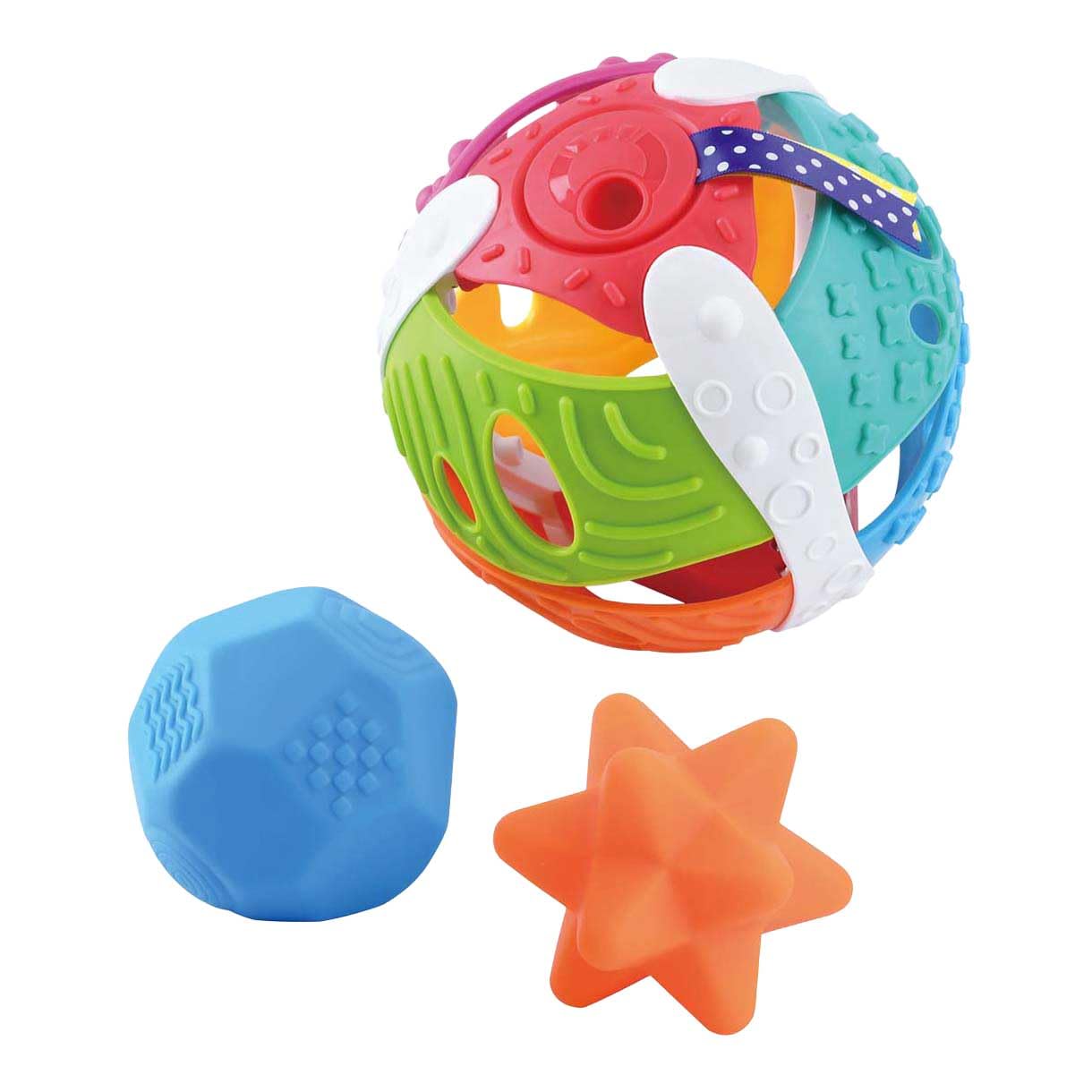 Playgo Pelota sensorial para bebé - juguete colorido para la motricidad