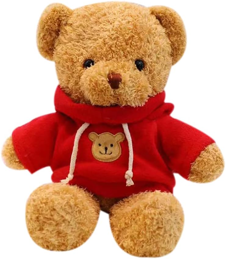 Galatee Cute Teddy Bear Plush Stuffed Animal, Teddy Bear with Clothes, Gifts for Children(19.6" Red)