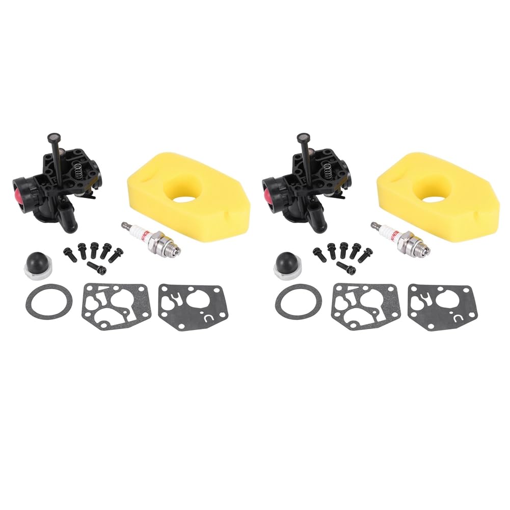 Jnchdghwa 2X 795477 Carburetor + 698369 Air Filter for 795469 794147 699660 794161 498811Lawn Mower Accessories