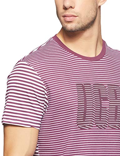 Image of United Colors of Benetton Men's Striped Regular Fit T-Shirt