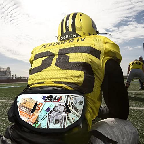 GY Football Back Plate Professional Adultsyouth Football Backplates for Shoulder Pads(Banknotes)